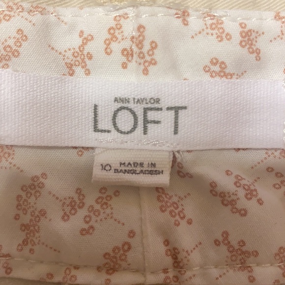 Loft stone color twill shorts size 10 - Picture 3 of 3